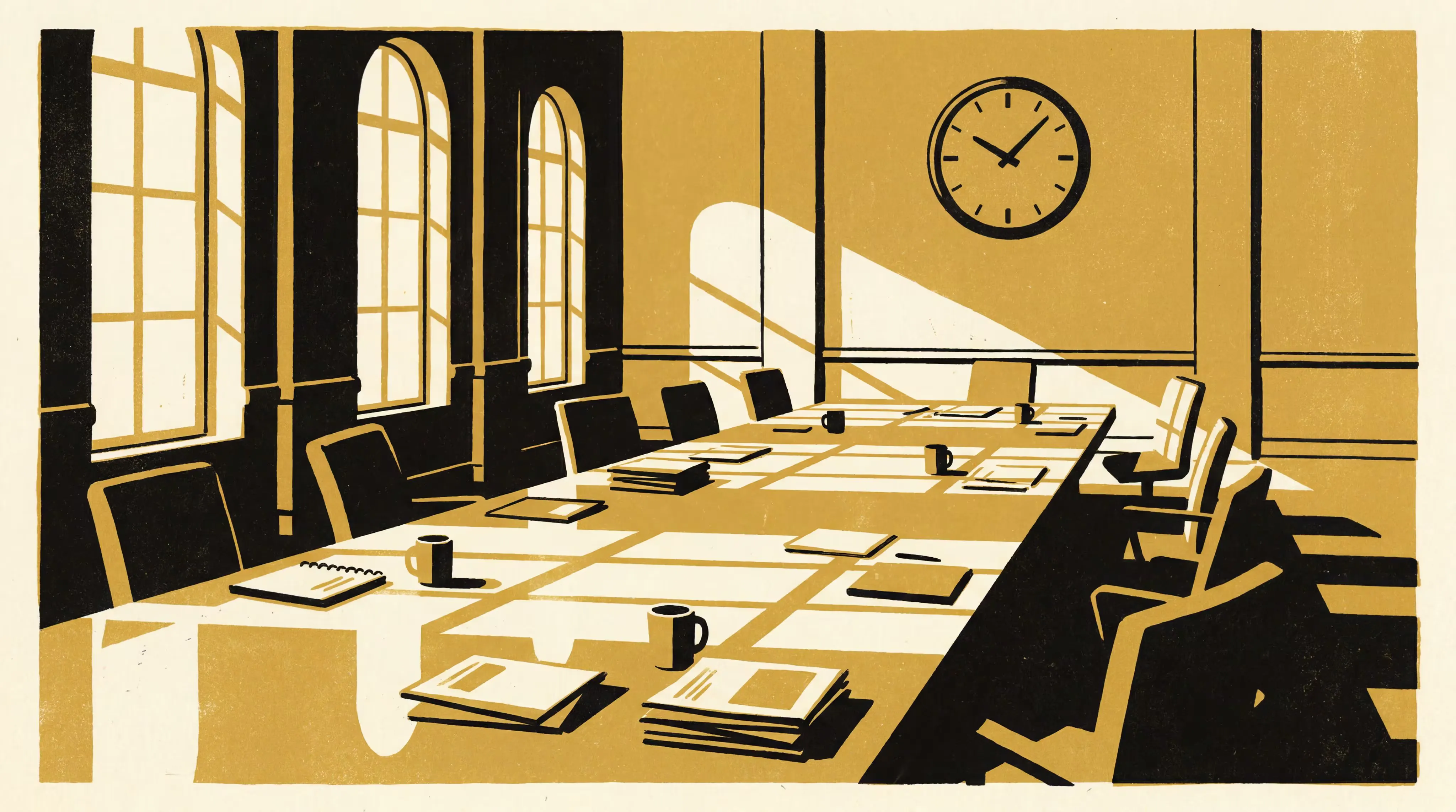 Slop University researchers forecast the point where committee minutes stop reflecting committee decisions
